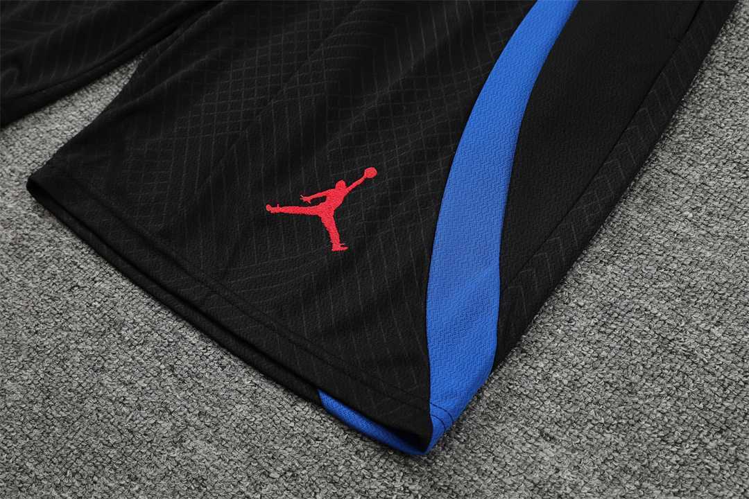 22-23 PSG training suit short sleeve kit Black Blue 4
