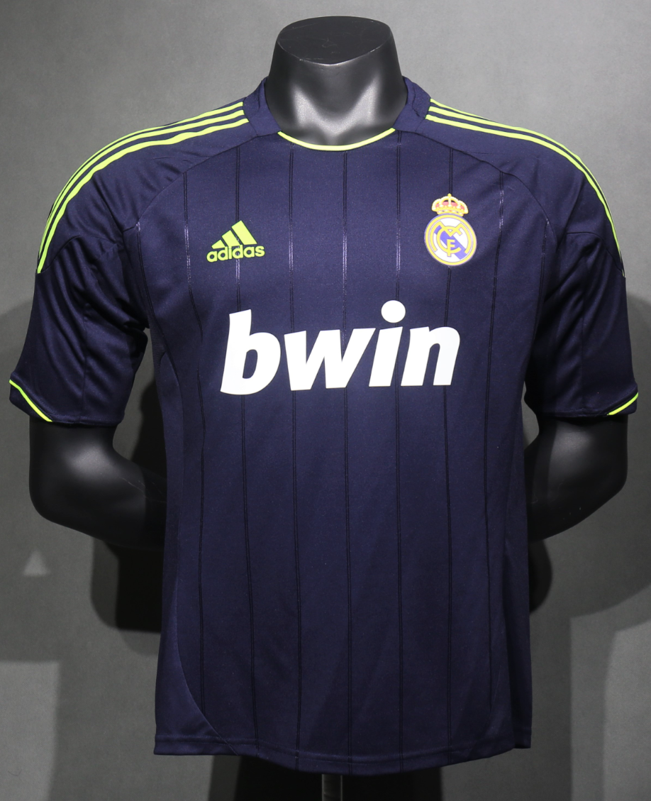 12-13 Real Madrid Away Retro Kit Vintage Player Version Sino Shirt AAAAJersey Dropship Yupoo