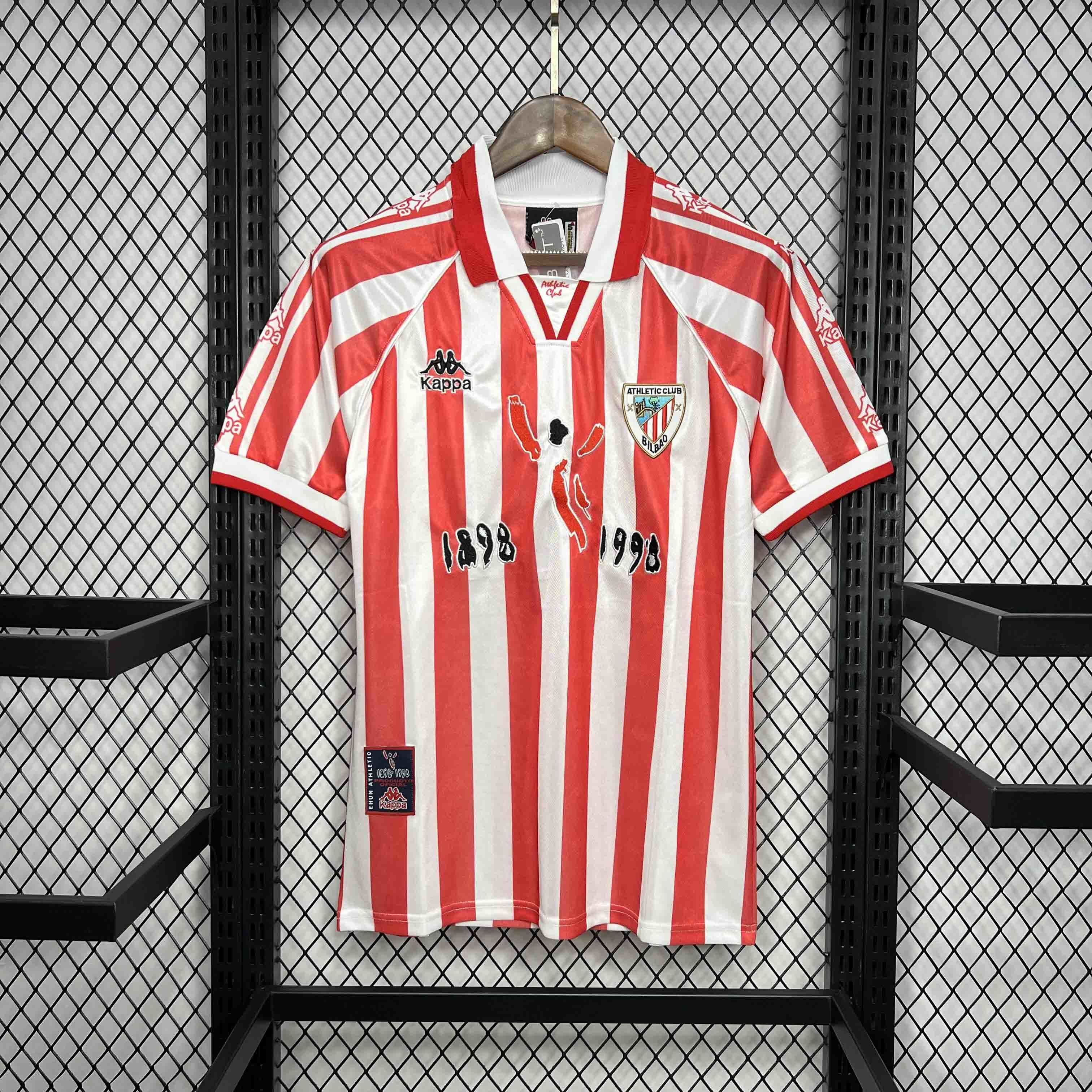 97-98 Athletic Bilbao Home Retro Kit Football Apparel AAAAJerseys Dropshipping Yupoo