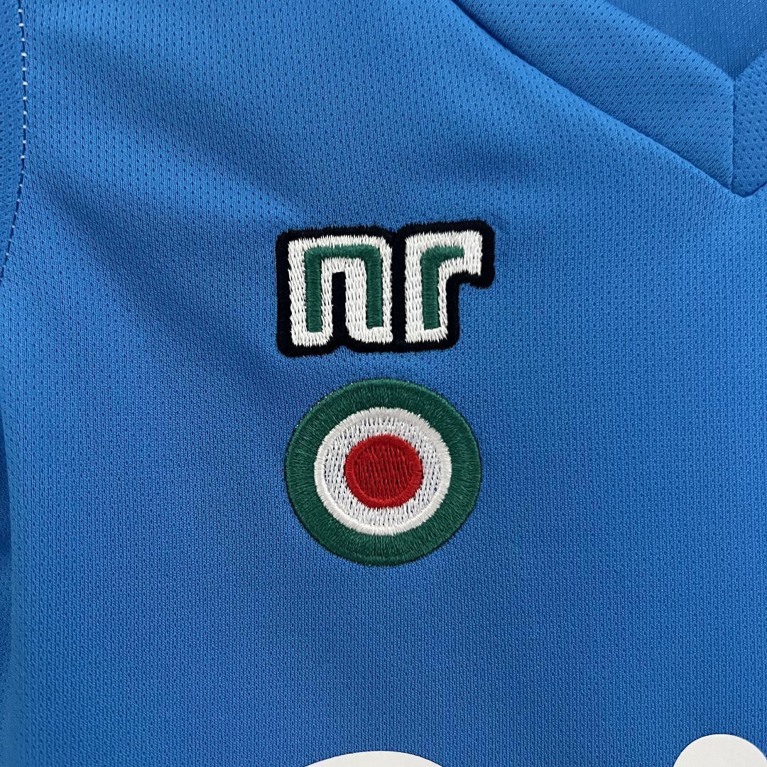 87-88 Napoli Home Kids Retro Kits Maradona Children Shirt Football Jerseys Yupoo 3