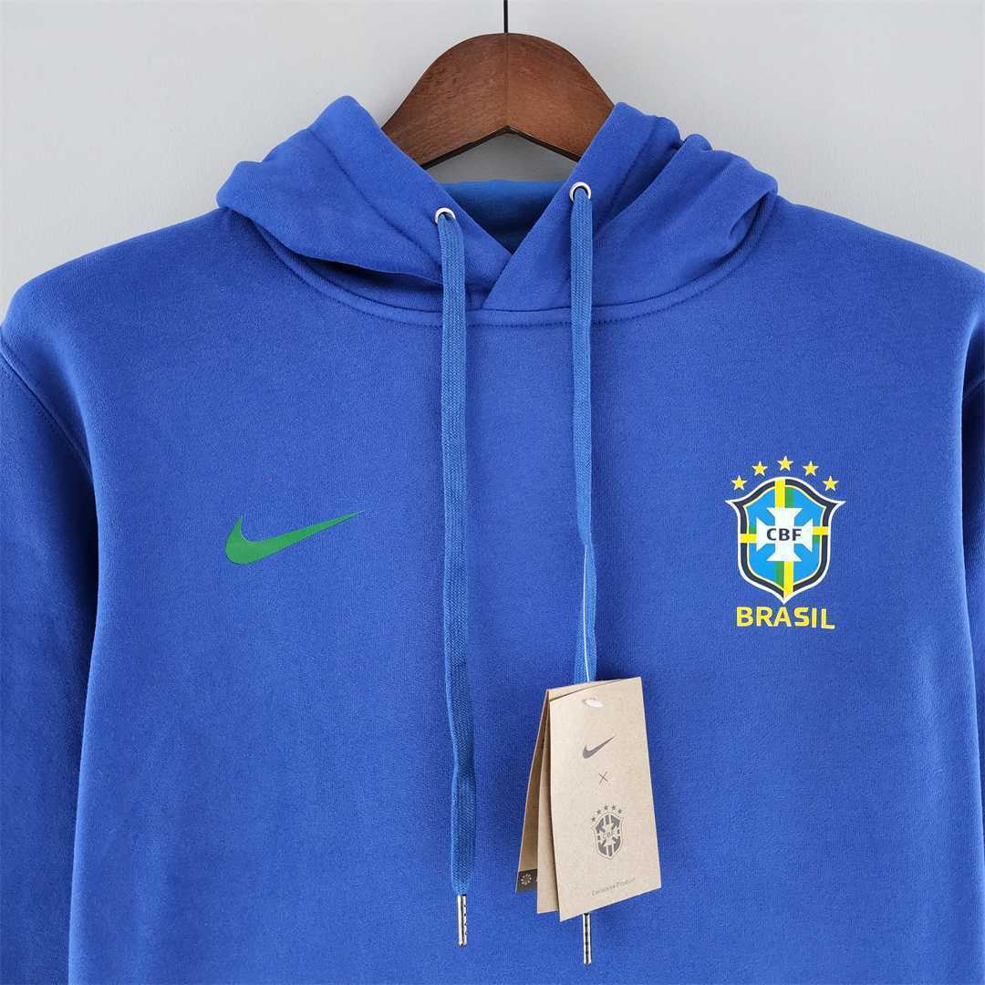 2022 Brazil Hoodie Blue 2