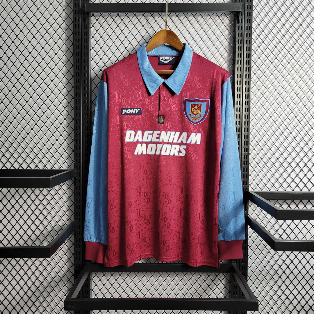95-97 West Ham home Long Sleeves