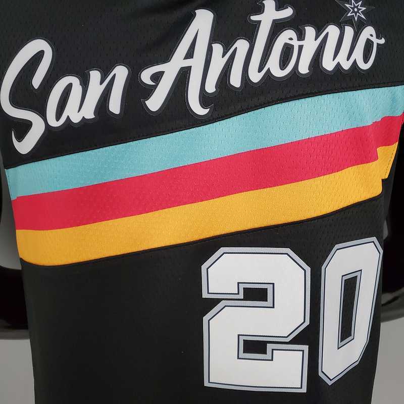 New GINOBILI#20 season Spurs City Edition black 1