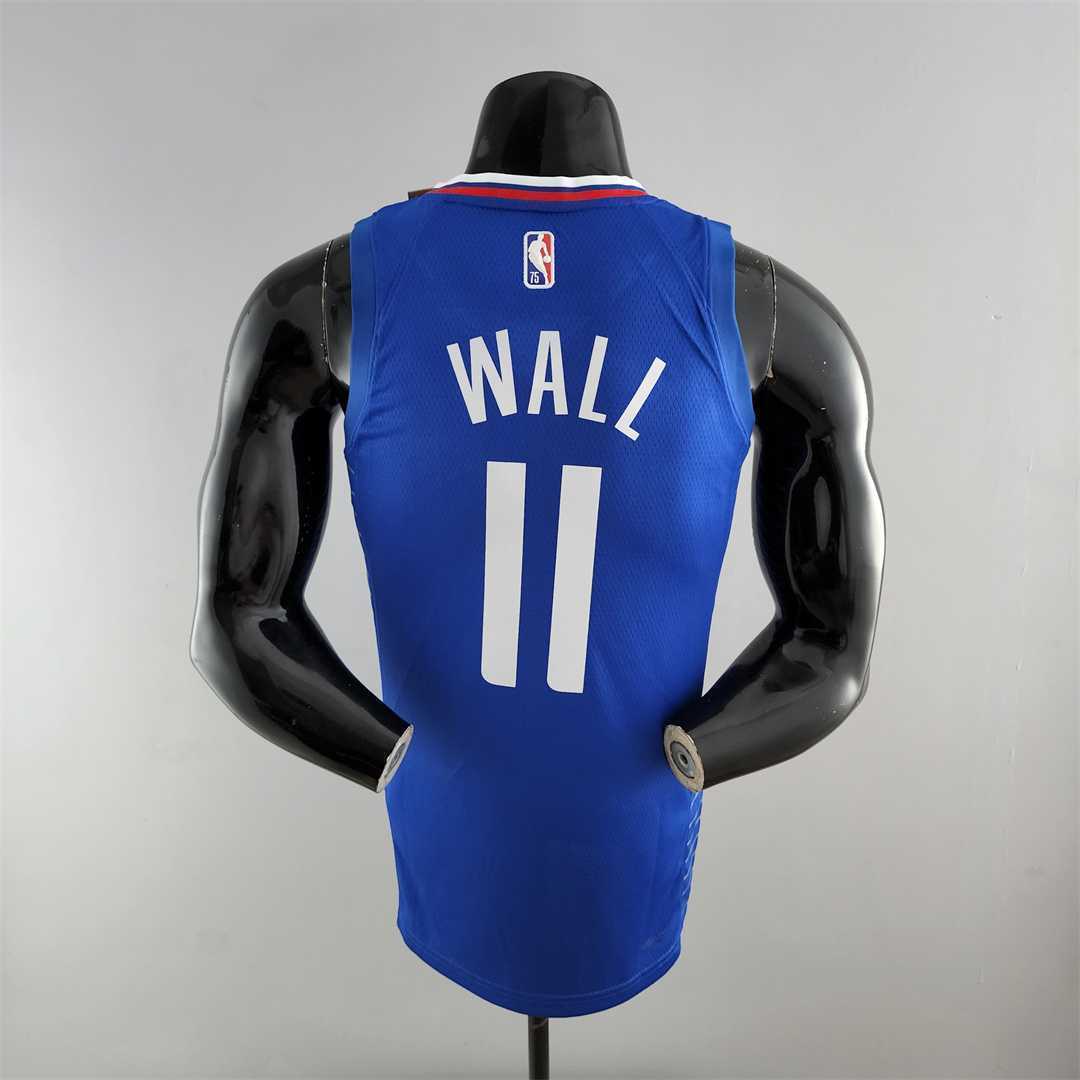 75th Anniversary WALL#11 Los Angeles Clippers NBA Jersey Blue 9