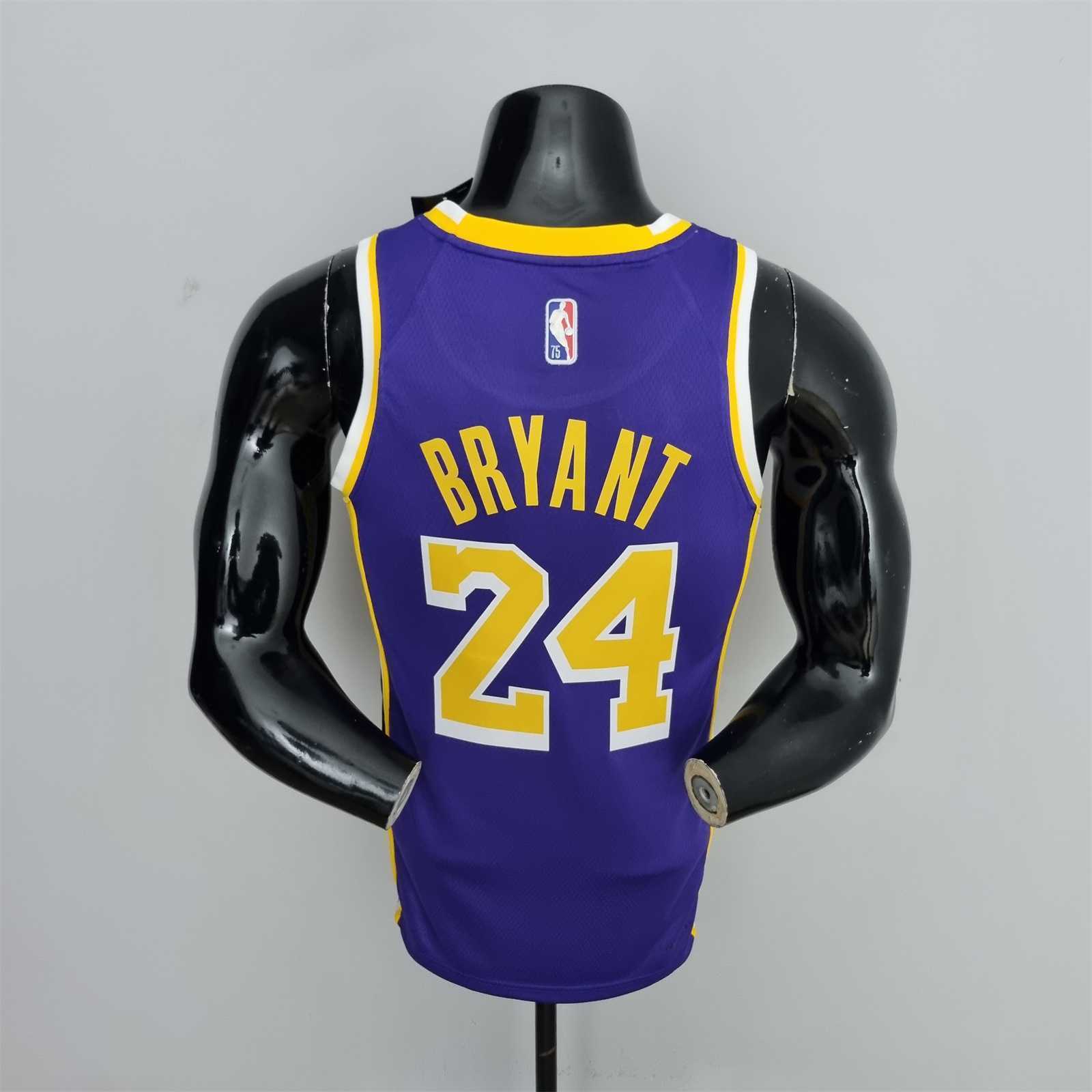 75th Anniversary James #23 Los Angeles Lakers Jordan Purple NBA Jersey 9