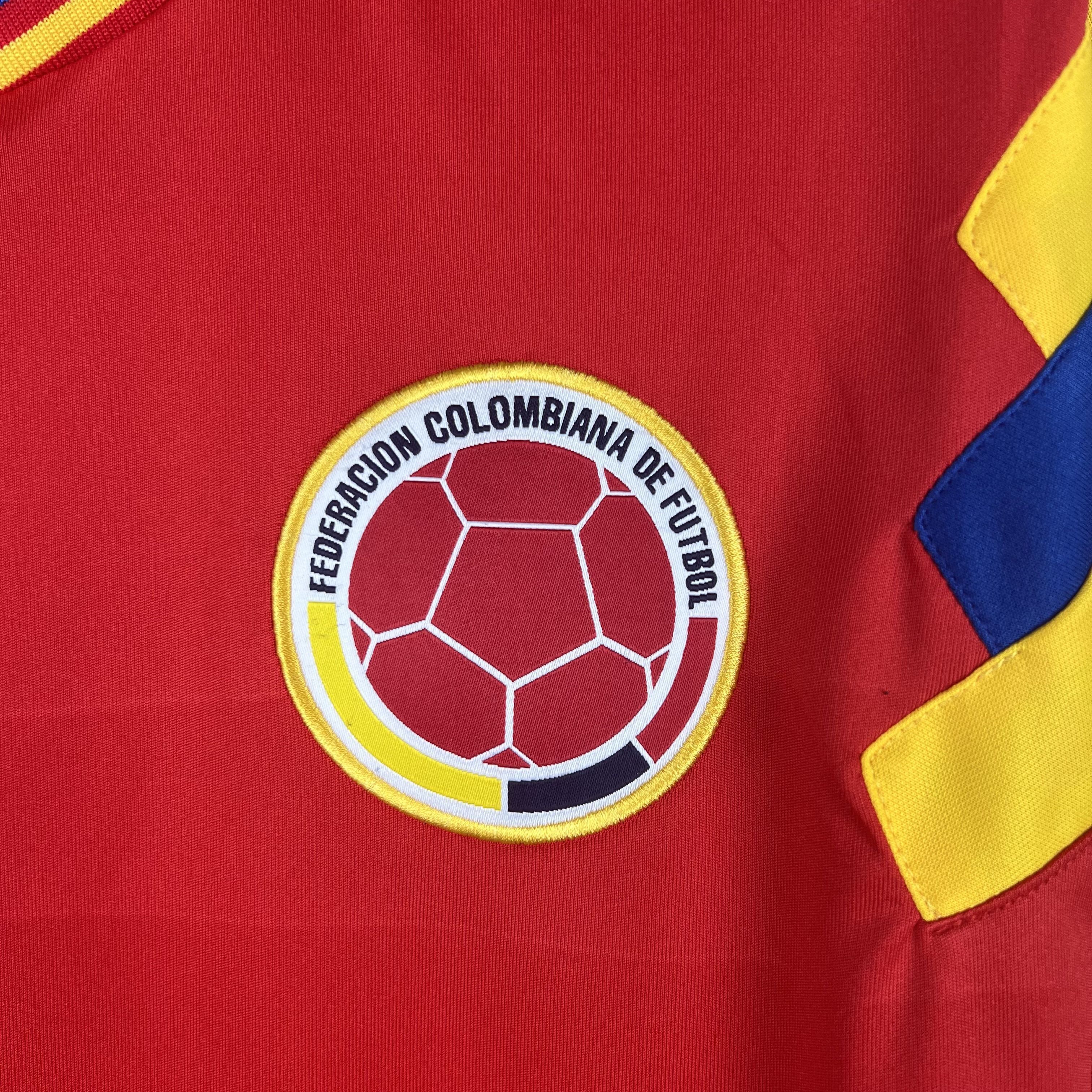 1990 Colombia Retro Away S-XXL best soccer jersey 1