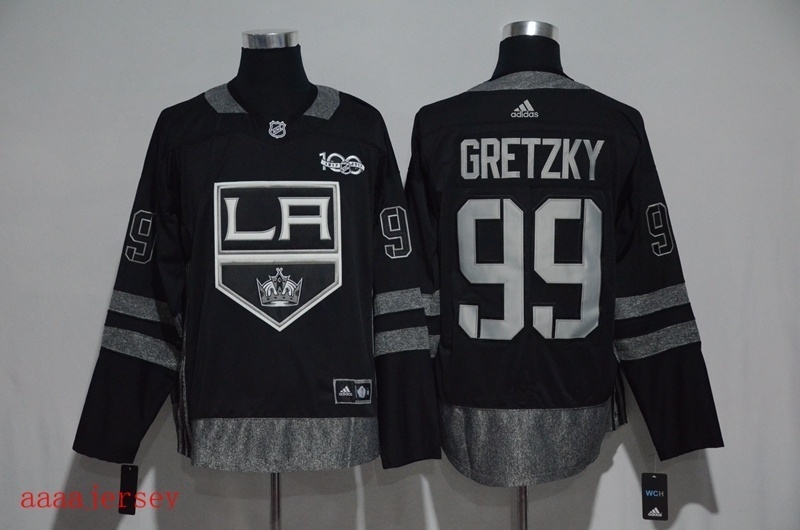 Los Angeles Kings 100 anniversary ice hockey jersey M-3XL 洛杉矶国王队100周年纪念版冰球服