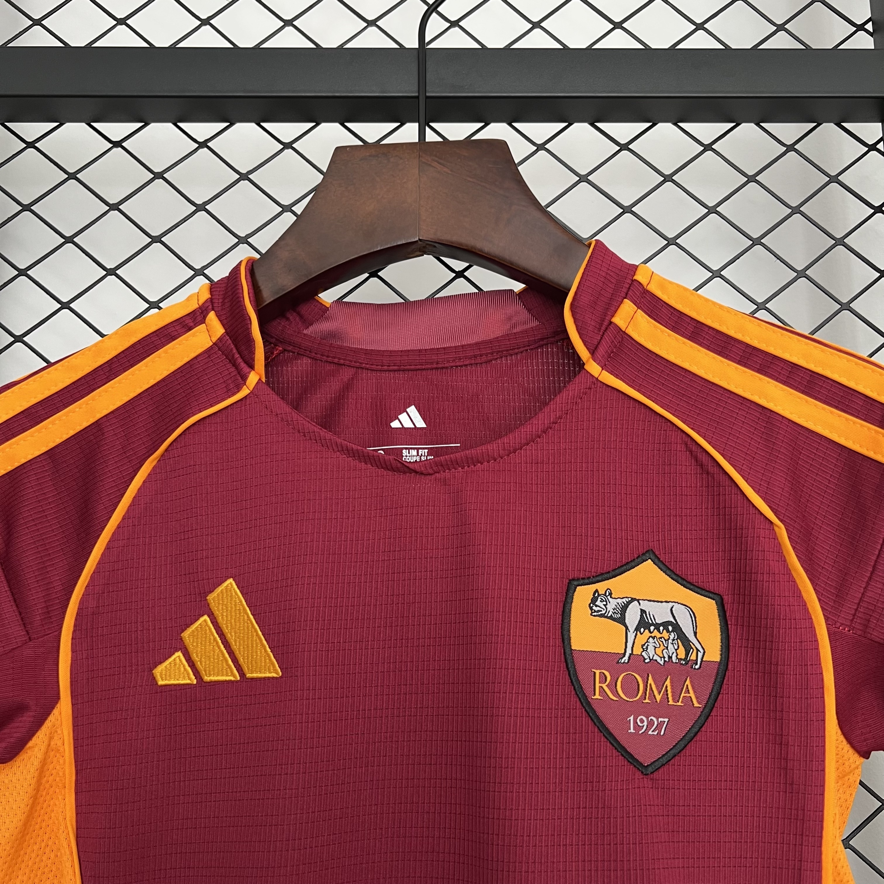 25-26 Roma Home Kids Kit Football Youth Apparels Sport AAAAJersey Supply Yupoo 5