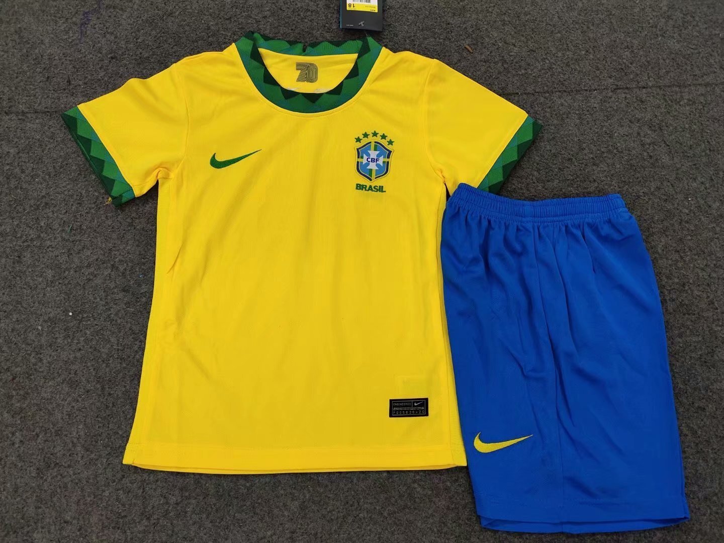 2020 Brazil home yellow kids