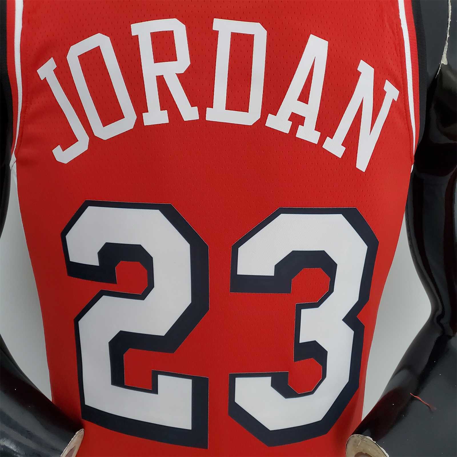 75th Anniversary 2022 Season Chicago Bulls JDRDAN#23 City Edition Red NBA Jersey 7