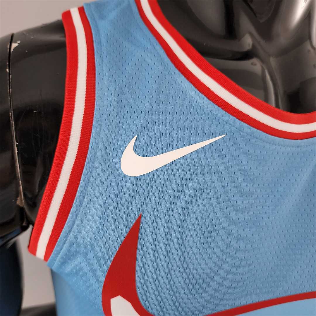Chicago Bulls ROSE#1 Blue NBA Jersey 4
