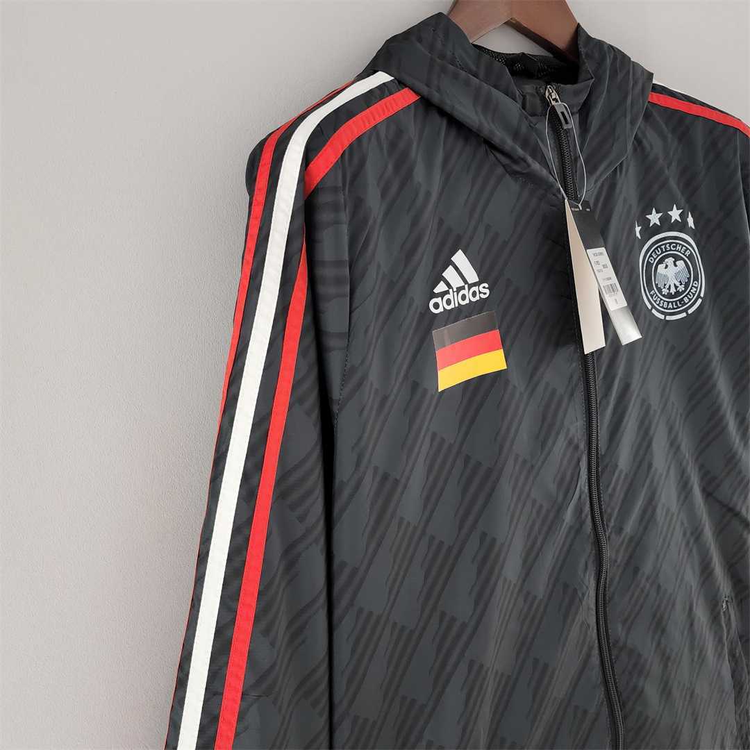 2022 Germany black redwhite Windbreaker 3