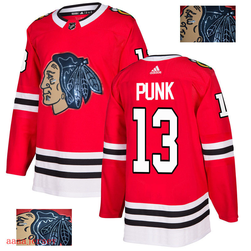 2018 Chicago Blackhawks ice hockey jersey M-3XL 芝加哥黑鹰队时尚亮片款冰球服 38