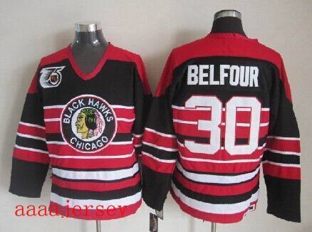 Chicago Blackhawks retro ice hockey jersey M-3XL 芝加哥黑鹰队复古冰球服 4
