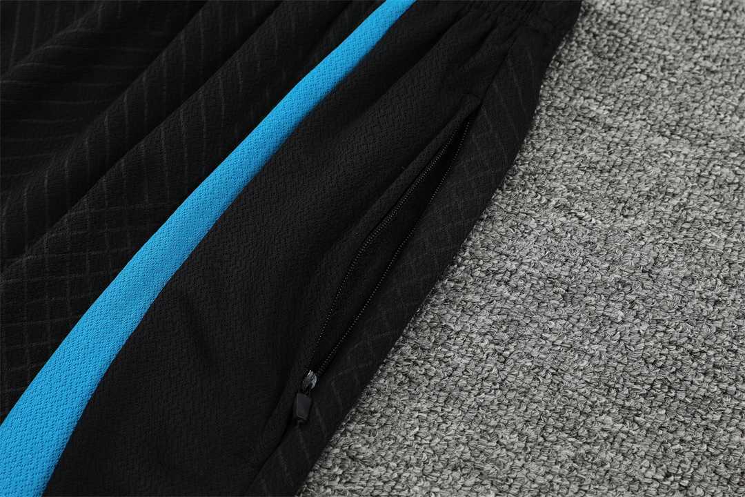 22-23 Inter Milan training suit short sleeve kit Black Blue 6
