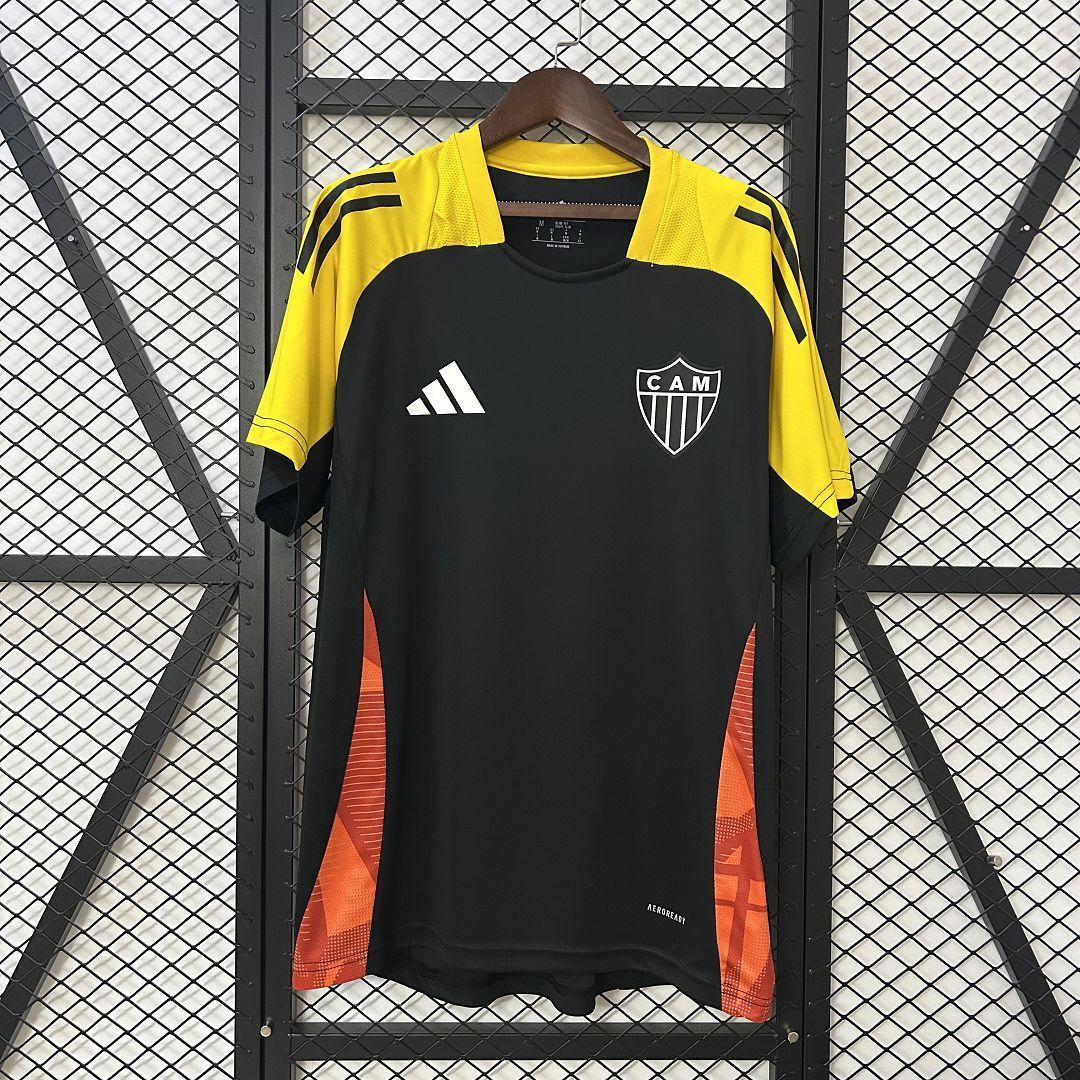 25-26 Atlético Mineiro Training Black Kit Soccer T-Shirt AAAAJersey Dropship Yupoo