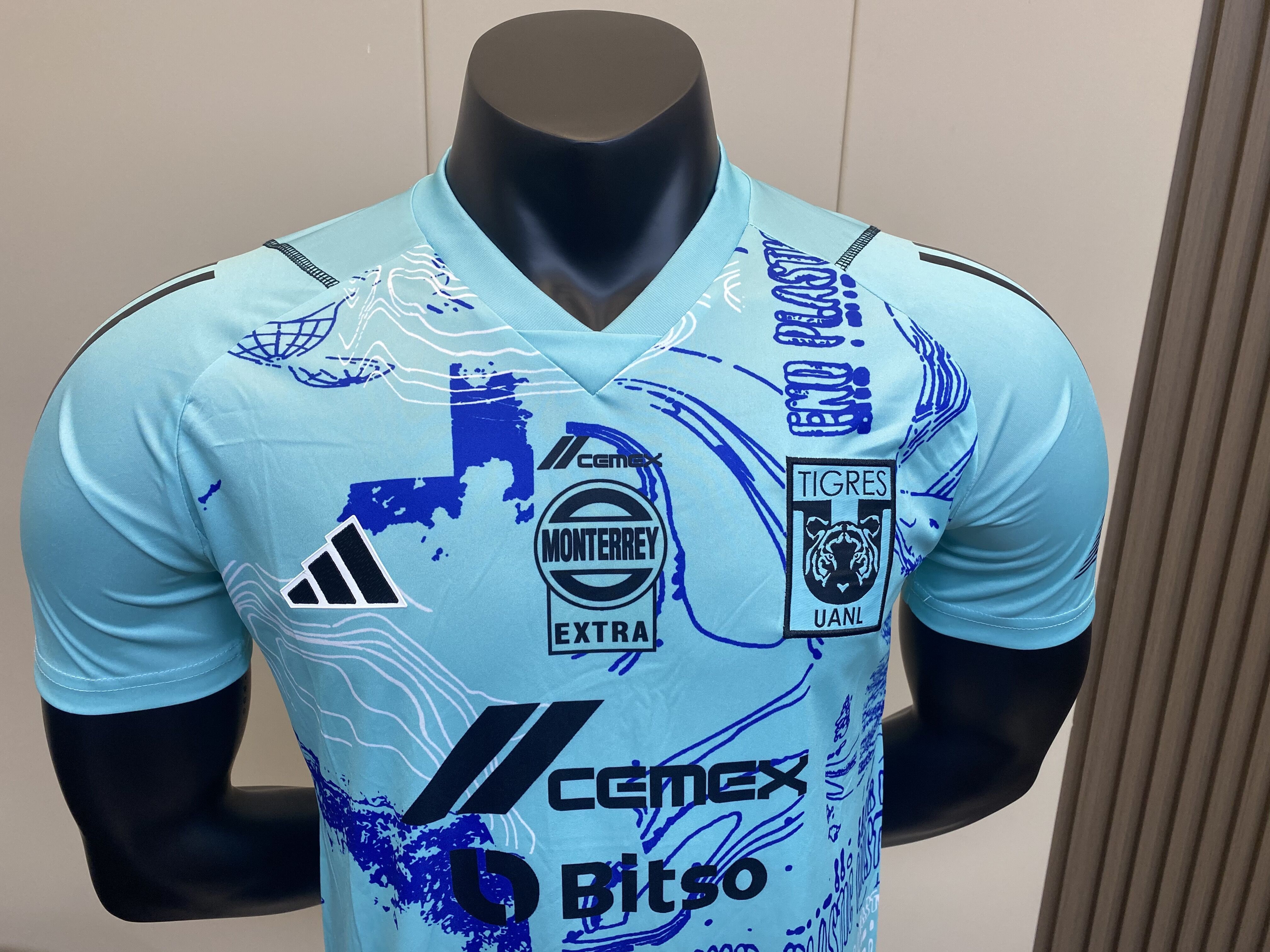 23-24 Tigres UANL Special Edition Kit Player Version Blue Shirt Soccer Jerseys Yupoo 1