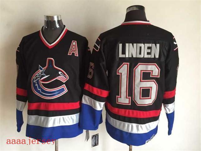 Vancouver Canucks retro ice hockey jersey M-3XL 温哥华加人队复古冰球服 3