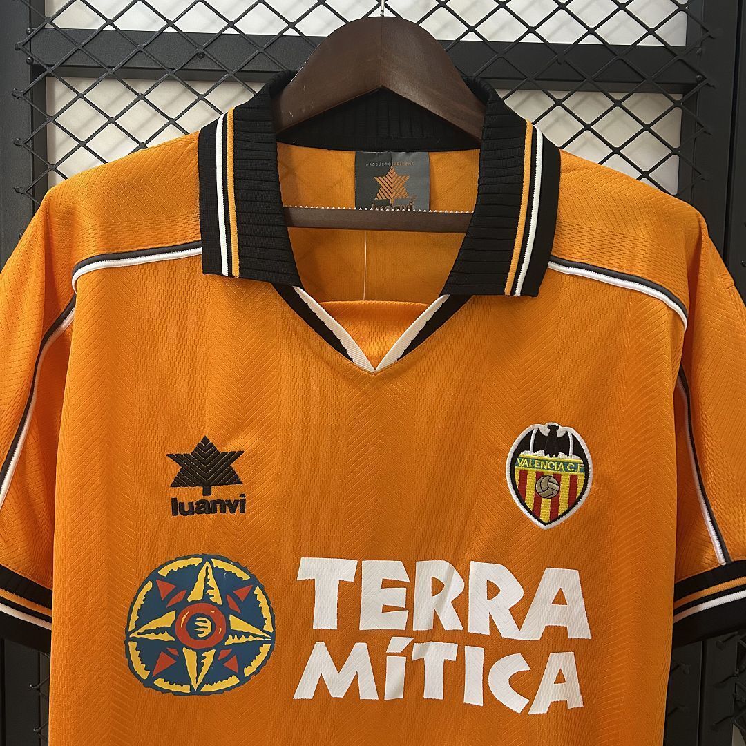 99-00 Valencia Away Retro Kit Vintage Shirt AAAAJersey Dropship Yupoo 7