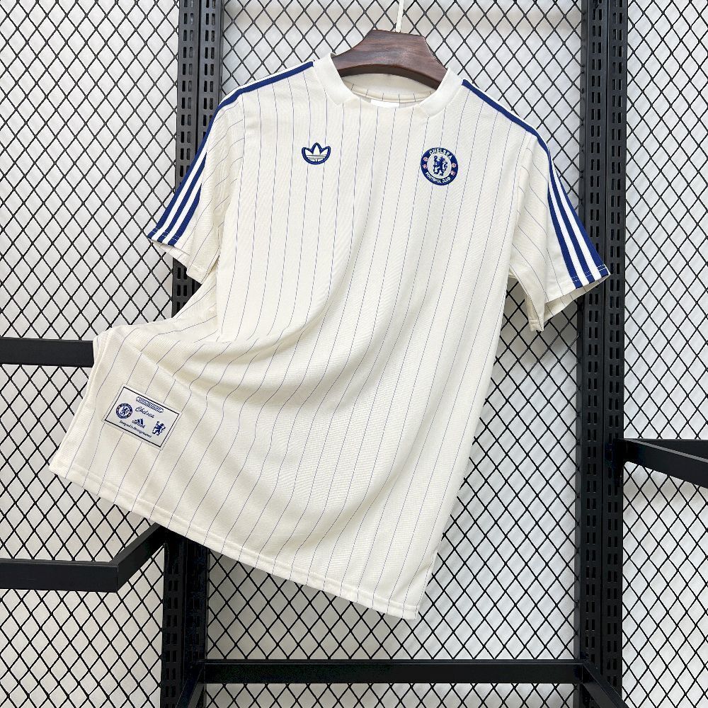 25-26 Chelsea White Retro Style Football Shirt Apparels AAAAJersey Wholesale Yupoo