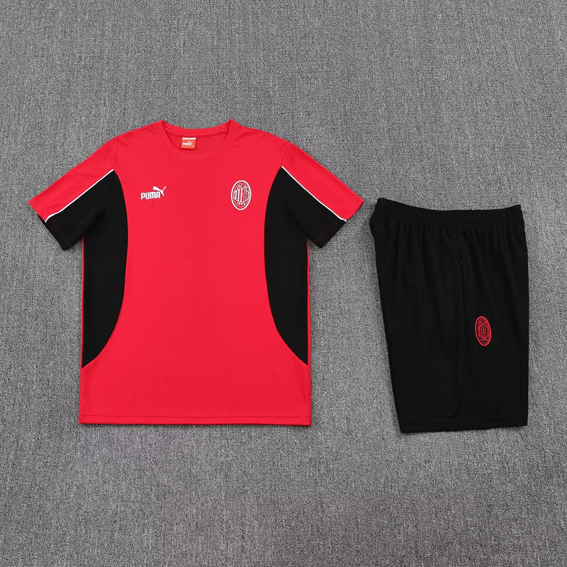 25-26 AC Milan Red&Black Training Kits Football Tracksuits 1