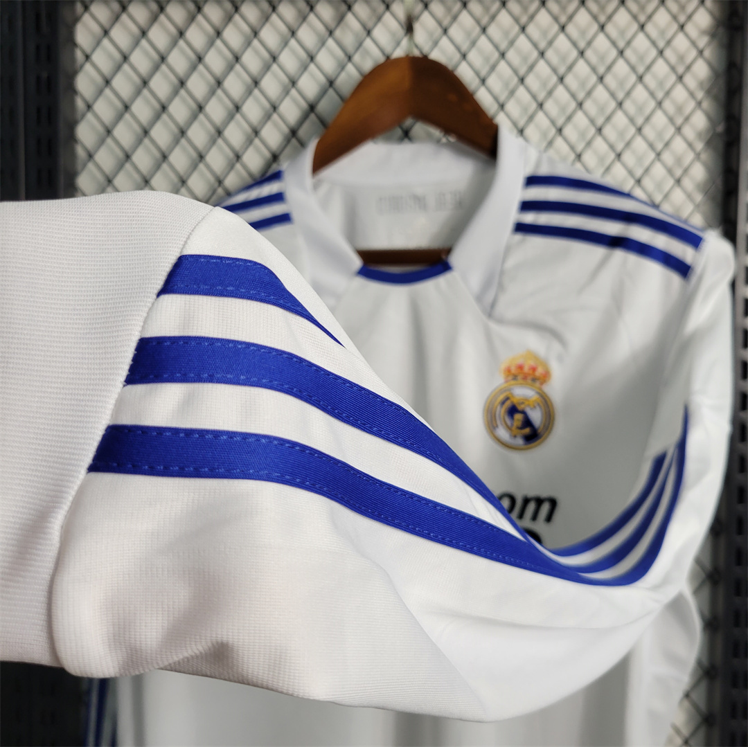 10-11 Real Madrid home long sleeve 9