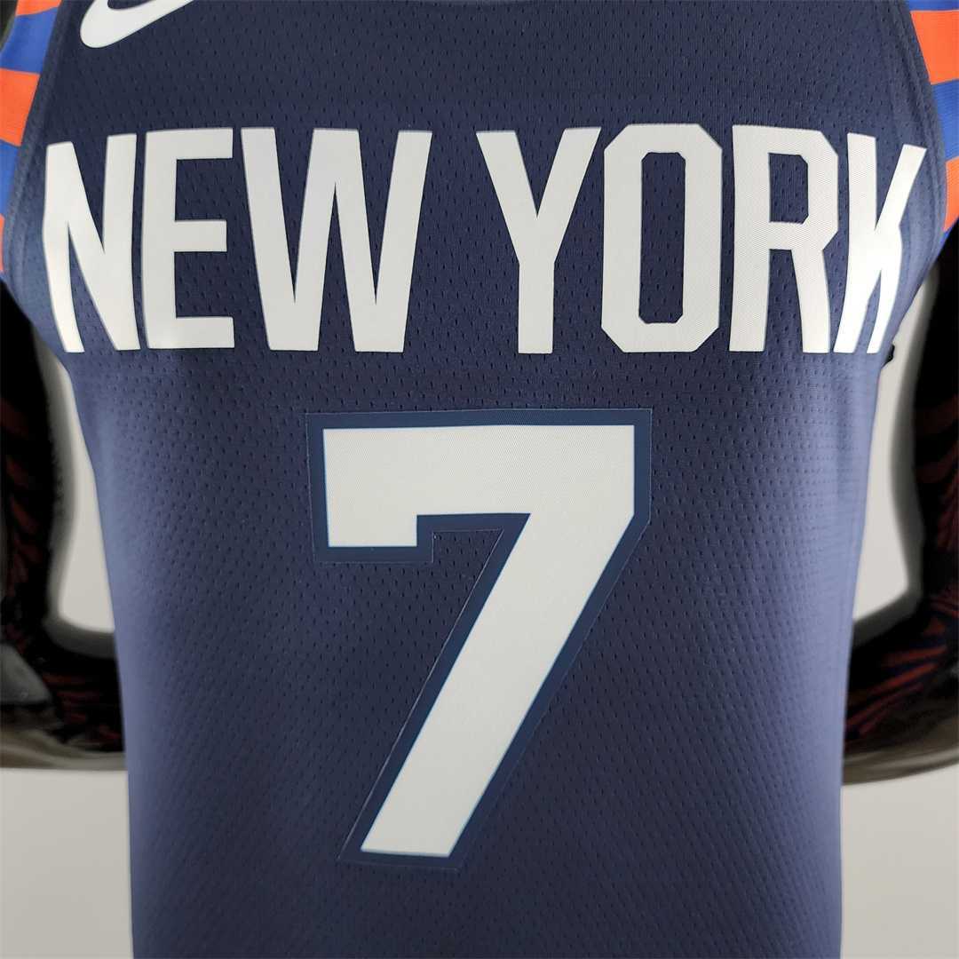 New York Knicks ANTHONY #7 Striped NBA Jersey 5