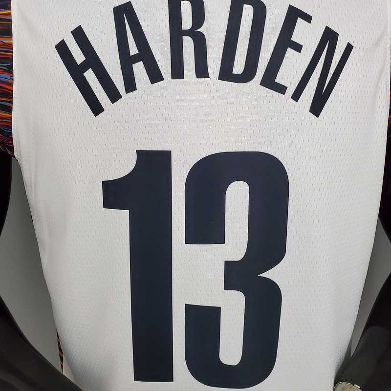Harden #13 Brooklyn Nets City version white 7