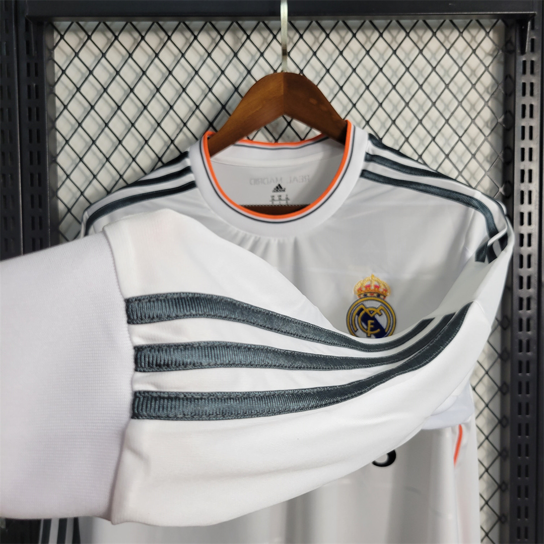 13-14 Real Madrid home long sleeves 6