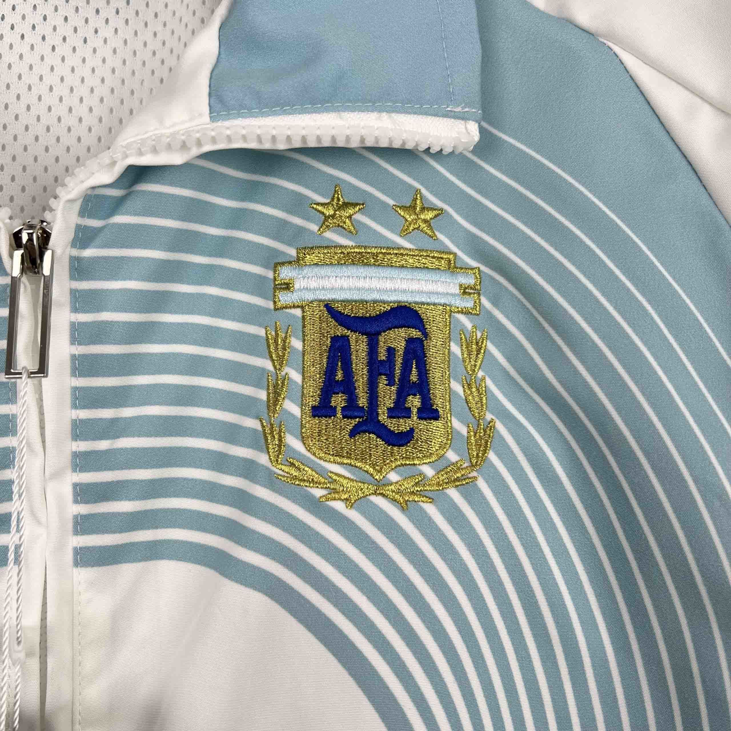 2025 Argentina White Blue Windbreaker Jacket AAAAJersey Supply Yupoo 4