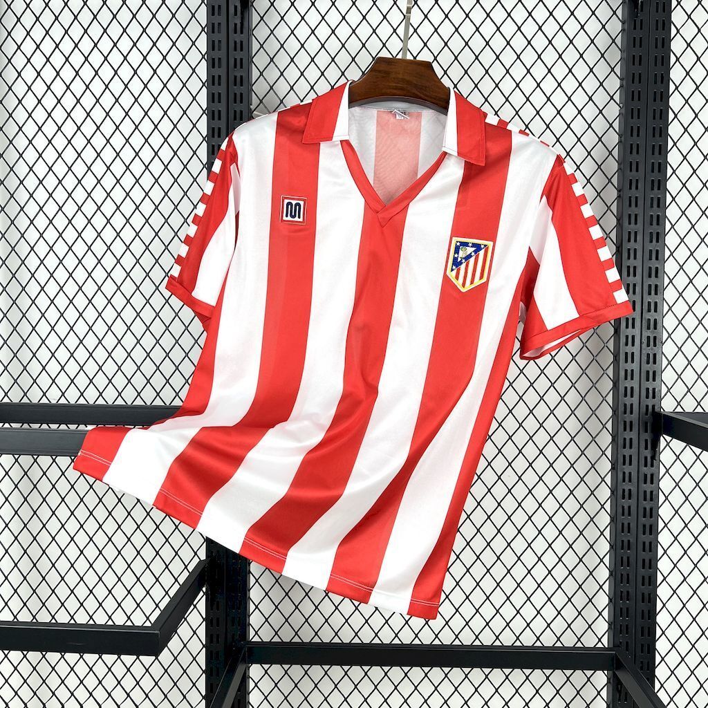 82-83 Atletico Madrid Home Retro Kit Vintage Shirt AAAAJersey Supply Yupoo