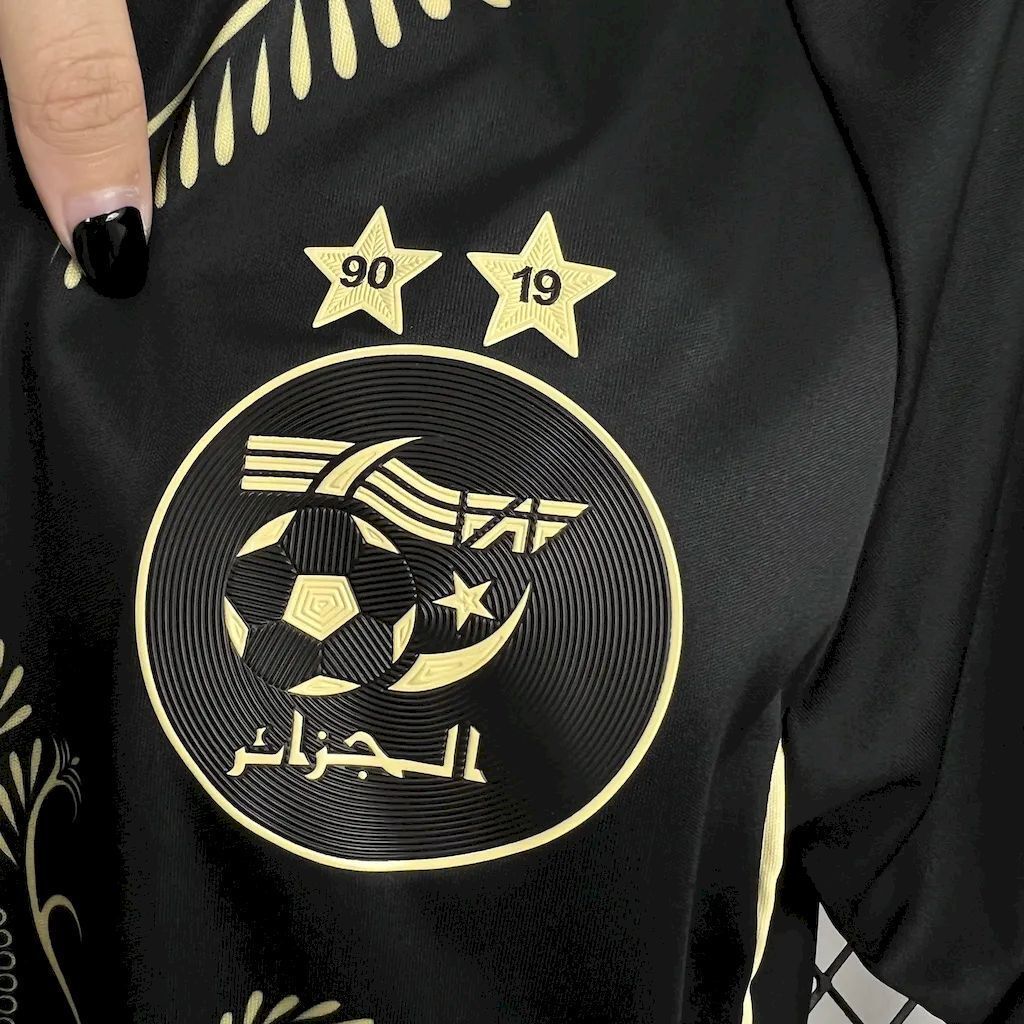 2024 Algeria Black Shirt Football T-Shirt AAAAJersey Supplier Yupoo 4