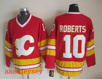 Calgary Flames retro ice hockey jersey M-3XL 卡加利火焰队复古冰球服 2