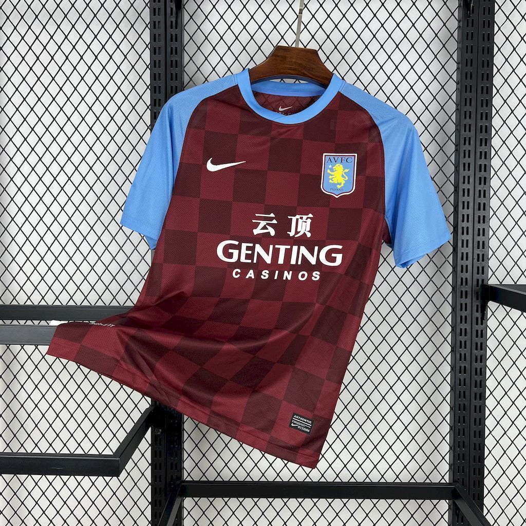 11-12 Aston Villa Home Retro Kit Vintage Shirt AAAAJersey Supply Yupoo