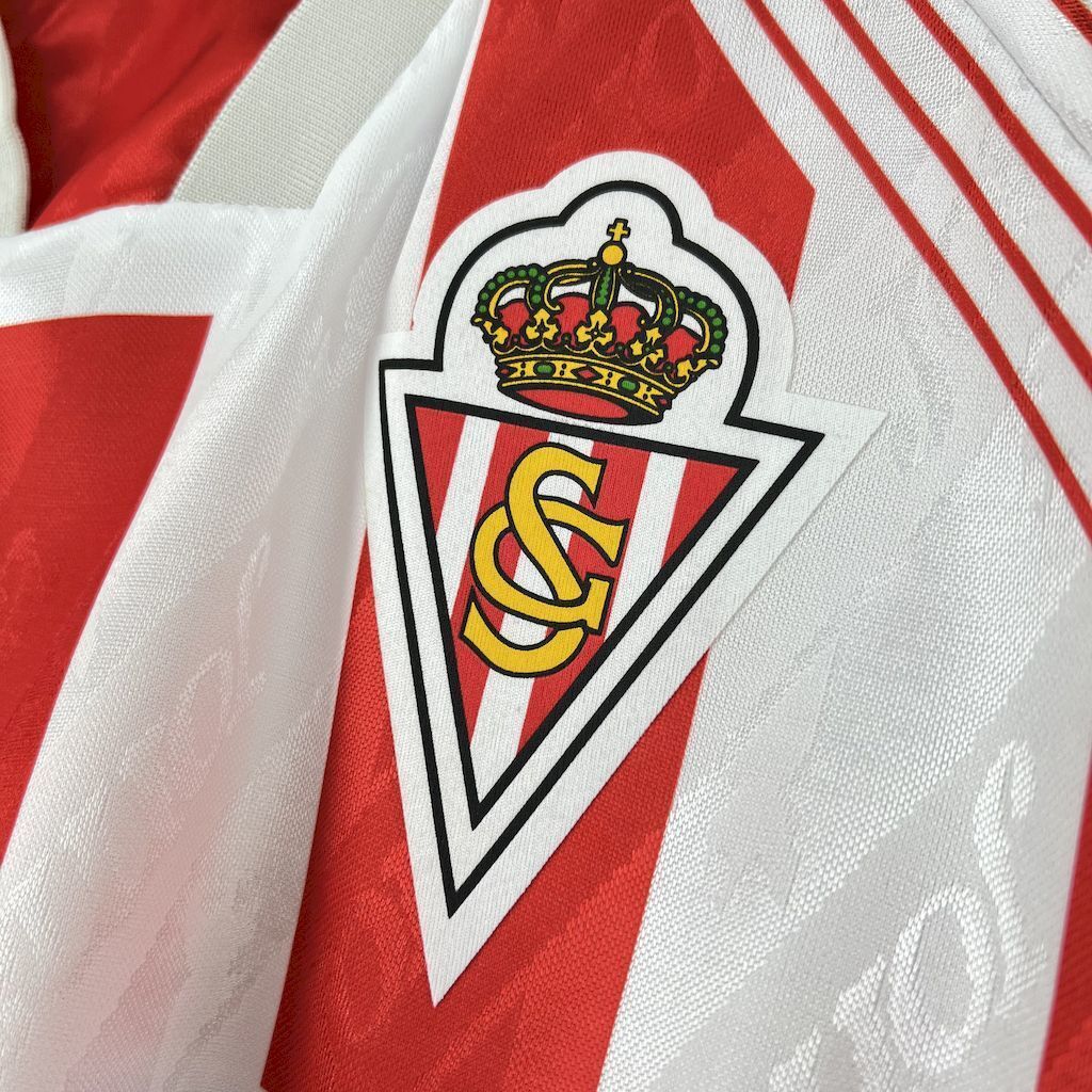 94-95 Sporting de Gijón Home Retro Kit Vintage Shirt AAAAJersey Supply Yupoo 3