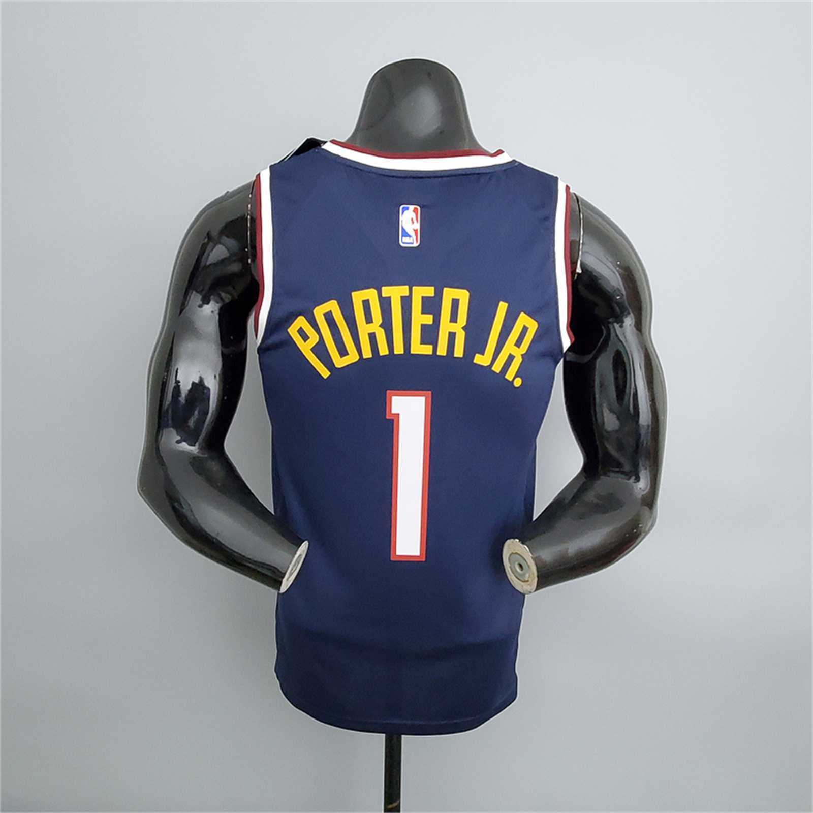 Nuggets Porter jr.#1 Navy Blue 2