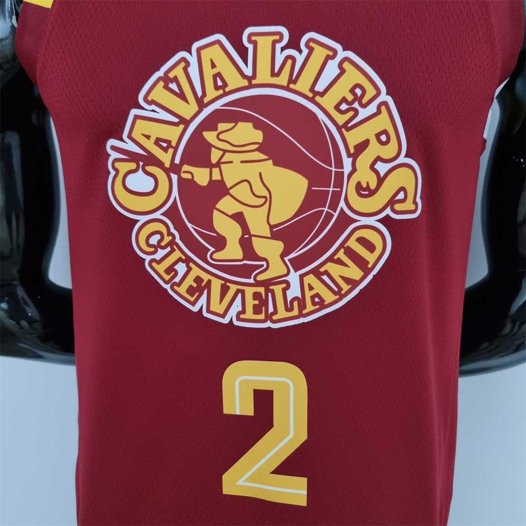 2022 Cleveland Cavaliers Irving#2 Urban Edition Red NBA Jersey 6