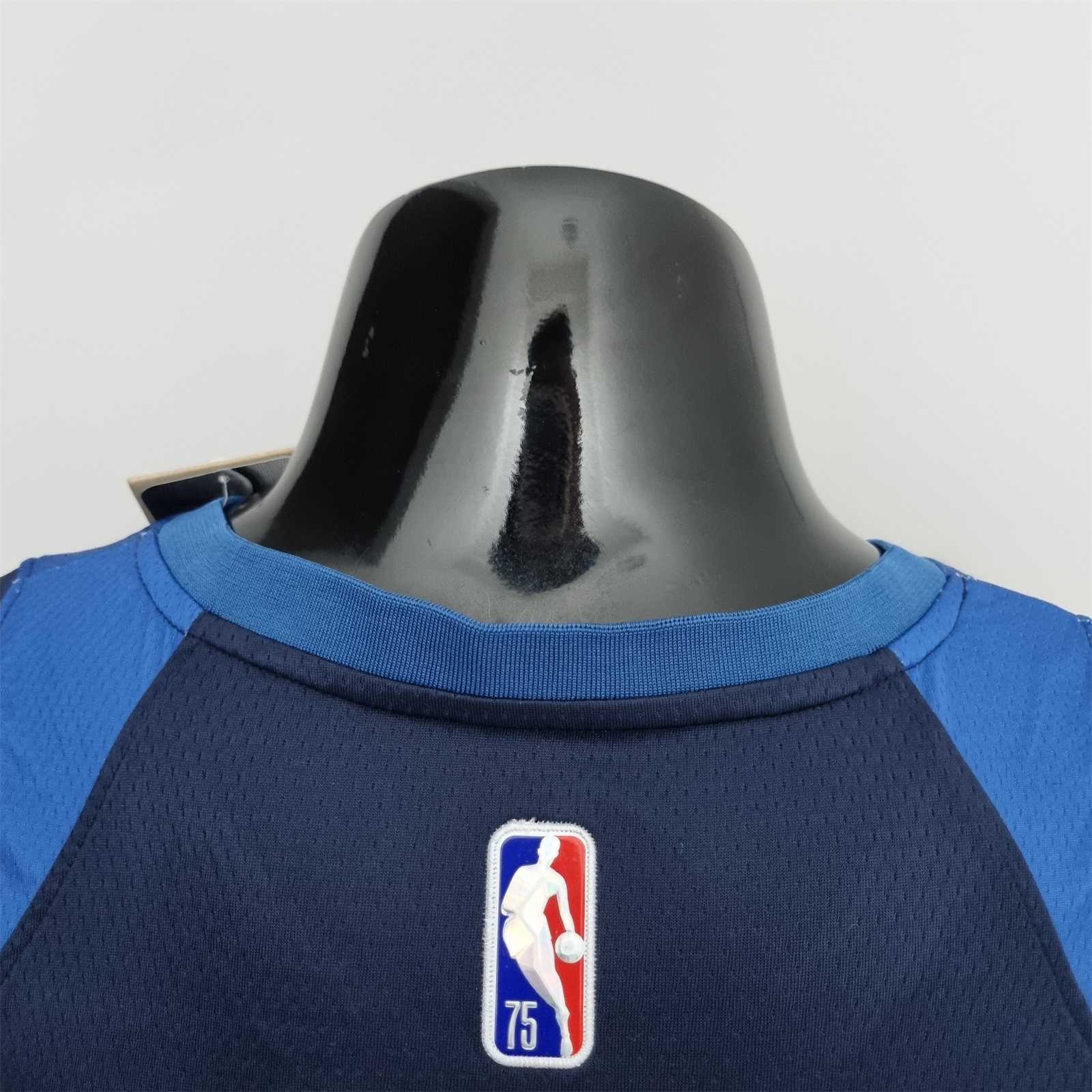 75th Anniversary Minnesota Timberwolves Russell #0 Royal Blue NBA Jersey 3