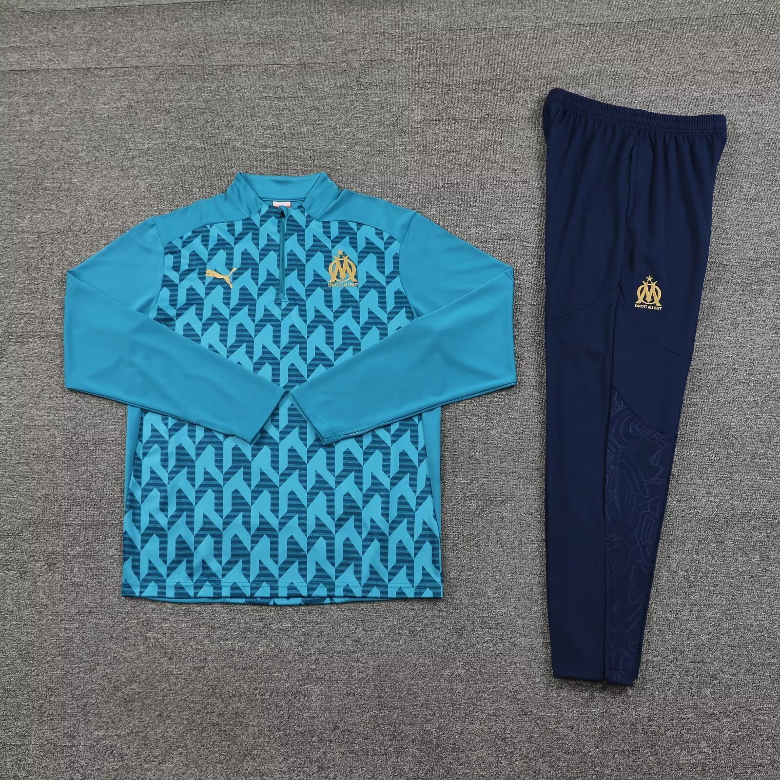24-25 Marseille Long Sleeve Training Suit Football Shirts 1