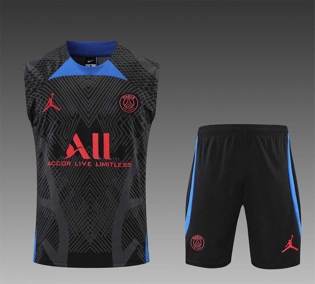 22-23 PSG vest training suit kit Black 10