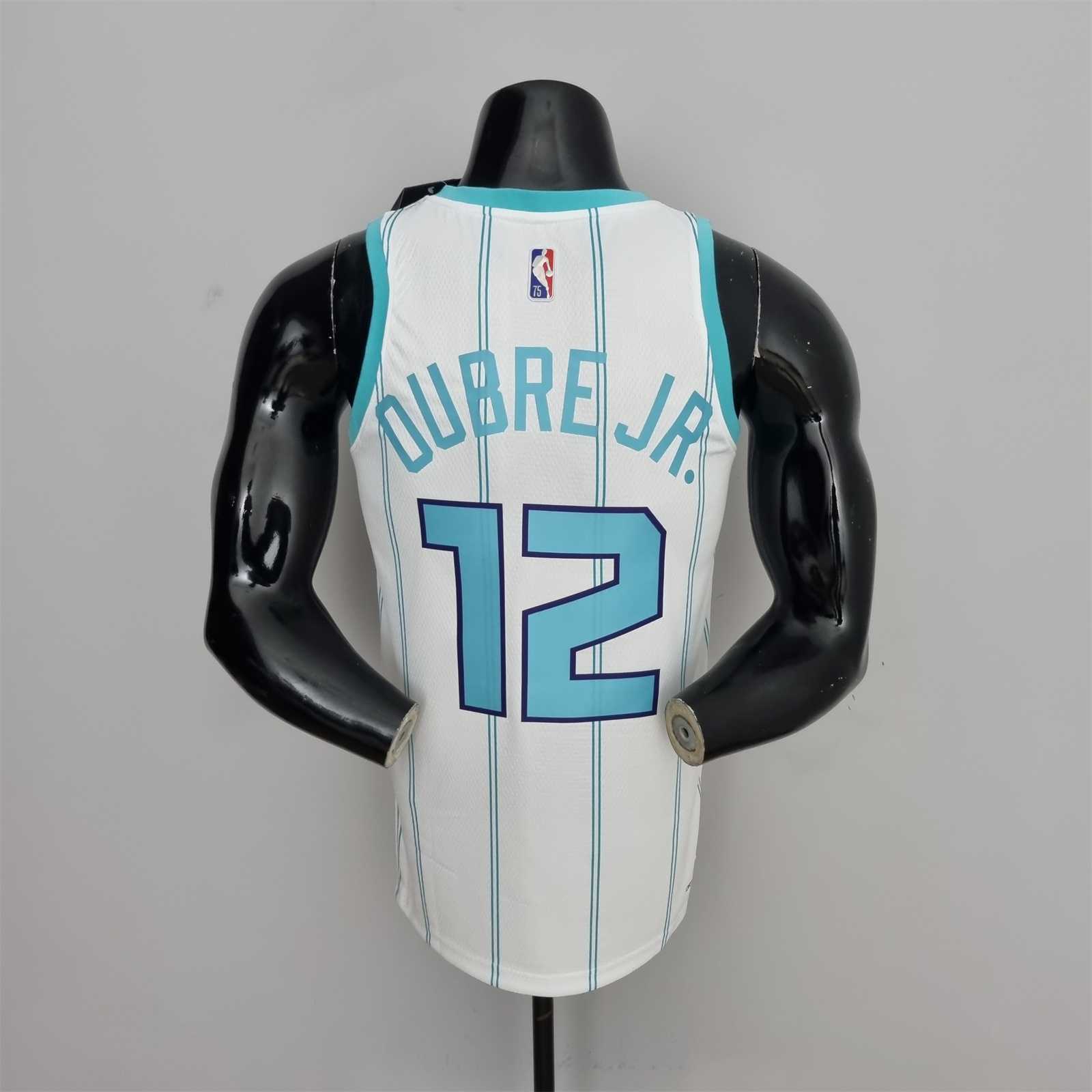 75th Anniversary Oubre #12 Charlotte Hornets White NBA Jersey 8