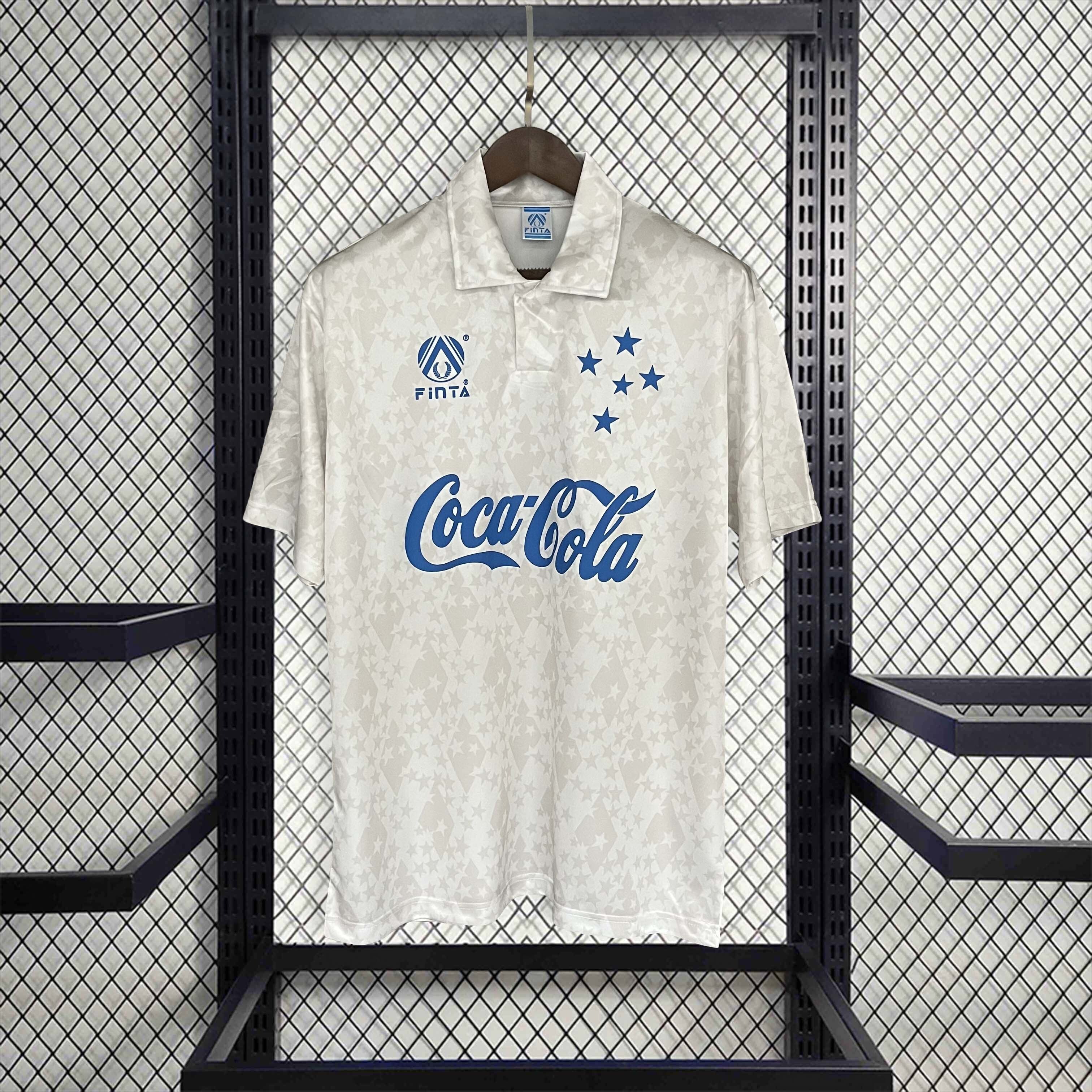 93-94 Cruzeiro Away S-XXL football t-shirt