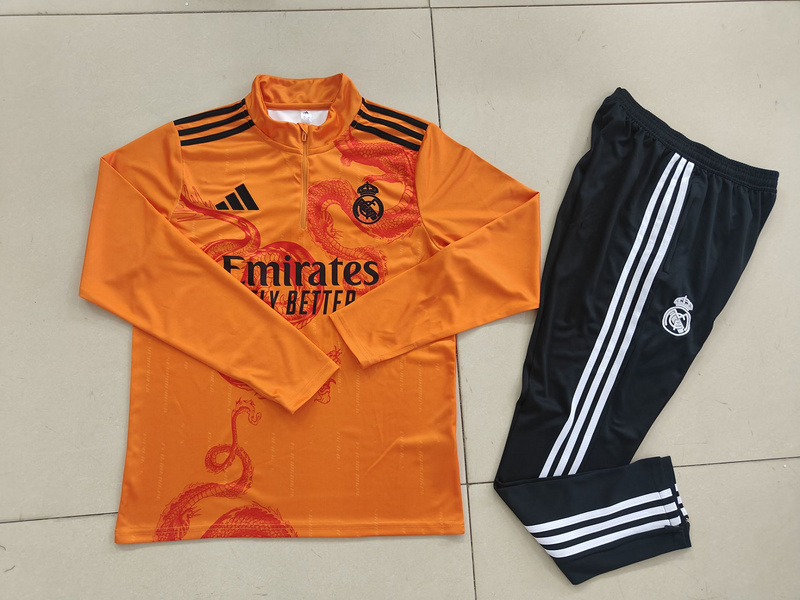 24-25 Real Madrid Special Long Sleeve Training Suit Football Shirts 1