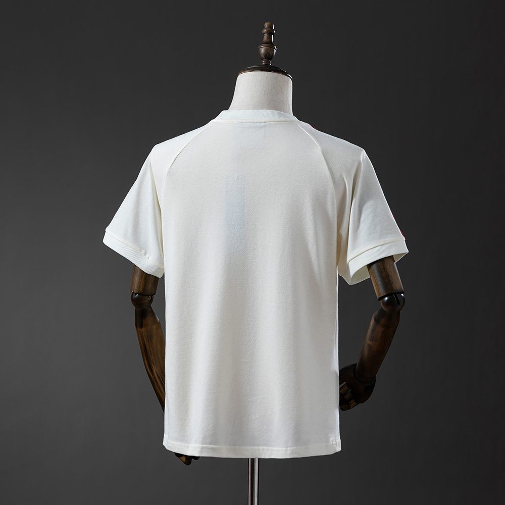 25-26 Manchester United Adidas Originals 3-stripes beige cotton t-shirt 1