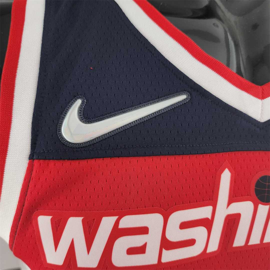 75th Anniversary JORDAN #23 Wizards Red, White and Blue NBA Jersey 5