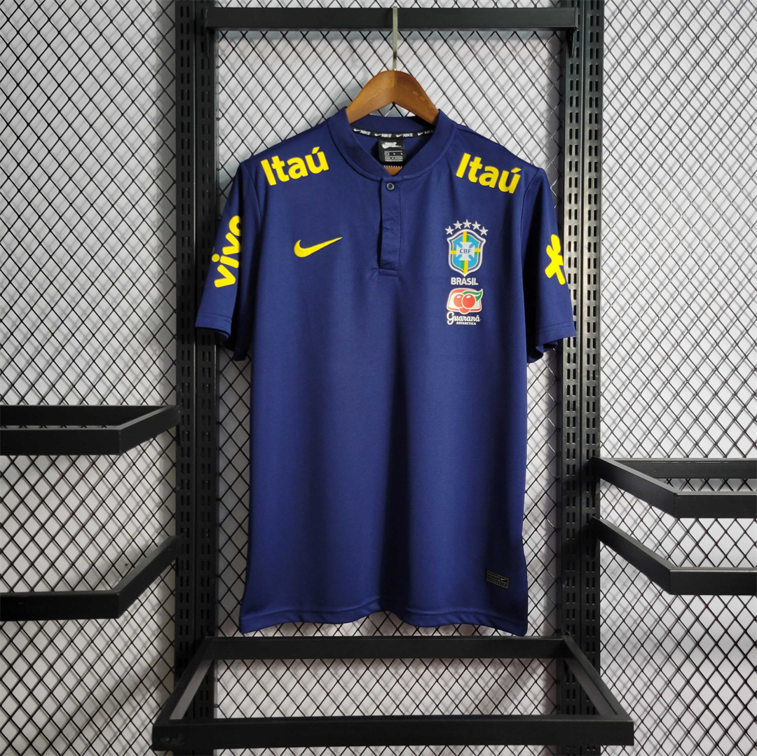 2023 Brazil Low Neck Polo Royal Blue