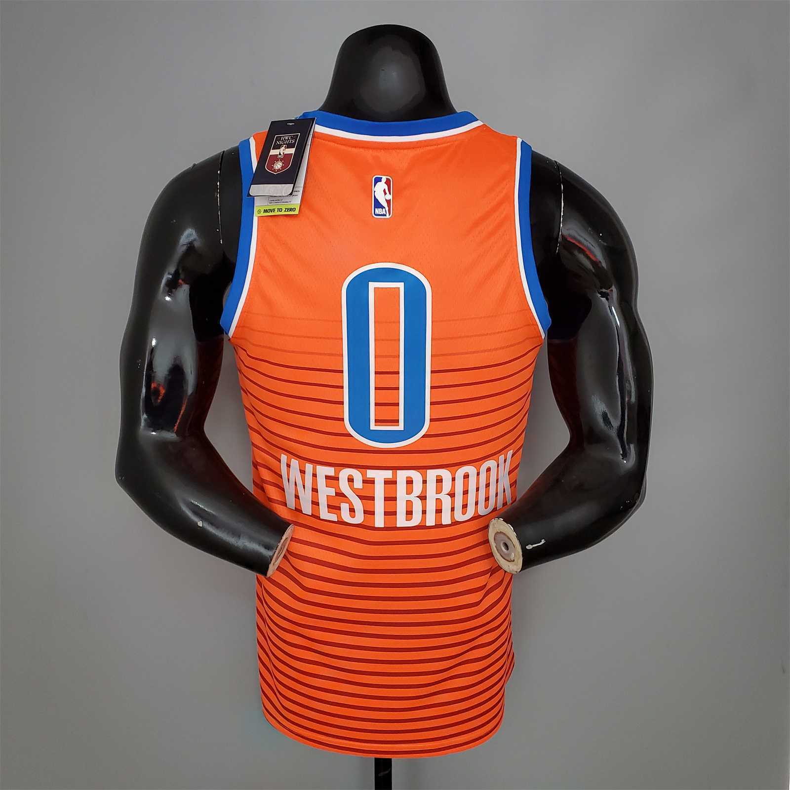 WESTBROOK#0 Thunder Jordan Orange 7