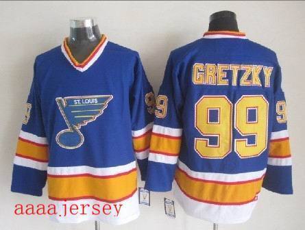 St. Louis Blues retro ice hockey jersey M-3XL 圣路易蓝调队复古冰球服 2