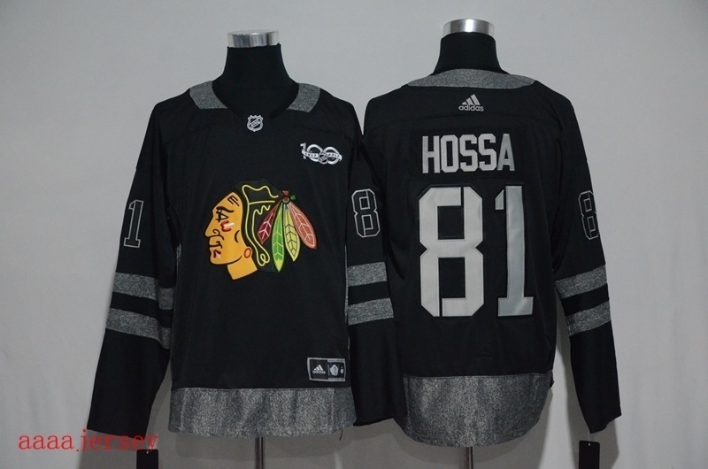 Chicago Blackhawks 100 anniversary ice hockey jersey M-3XL 芝加哥黑鹰队100周年纪念版冰球服
