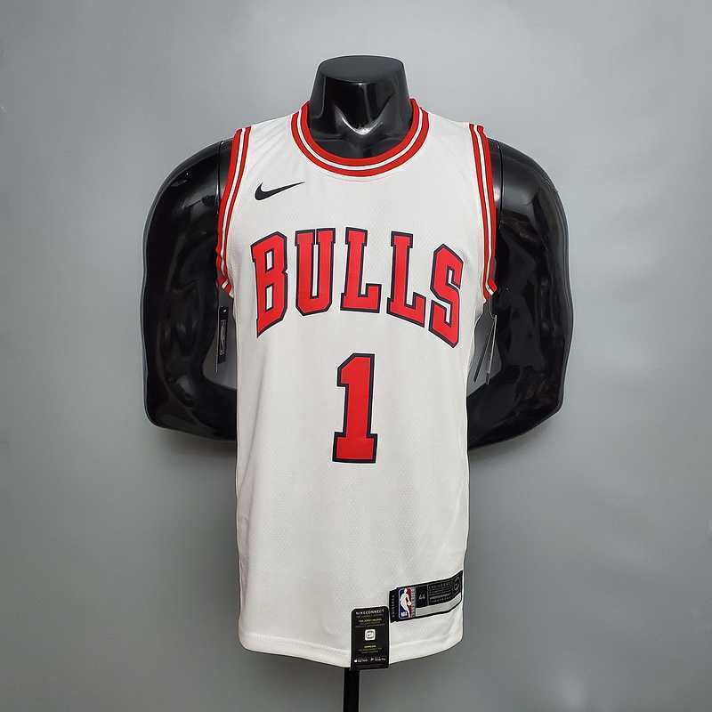 ROSE #1 Chicago Bulls white
